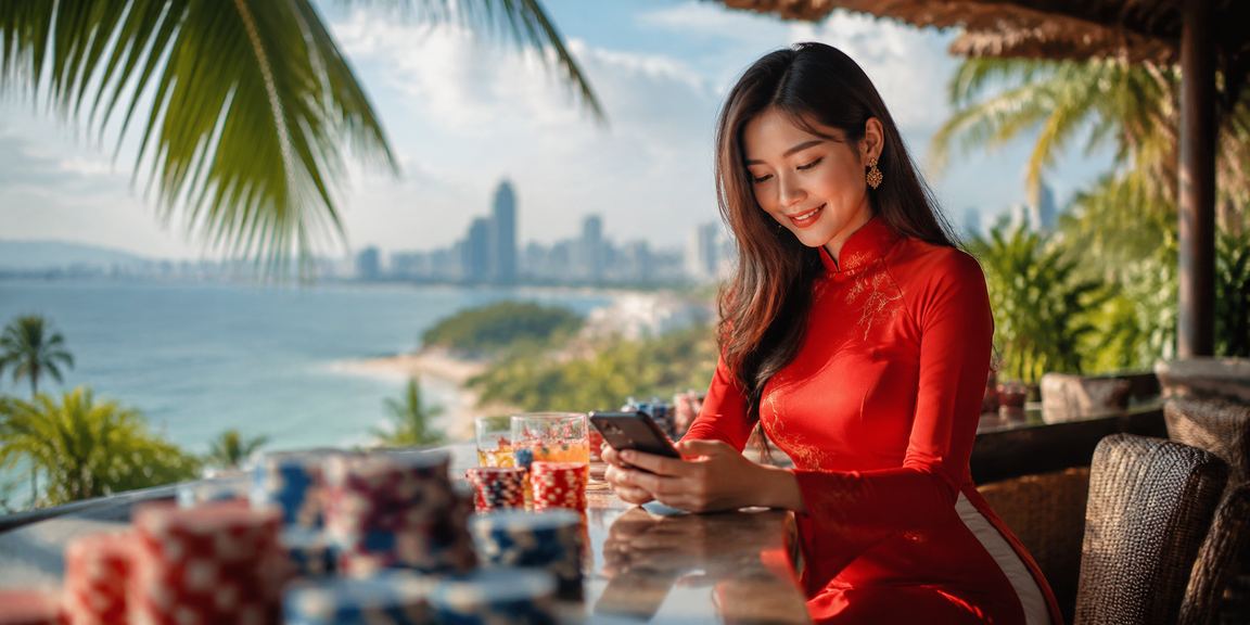 Màn hình cá cược casino trực tuyến trên thiết bị di động tại Việt Nam
